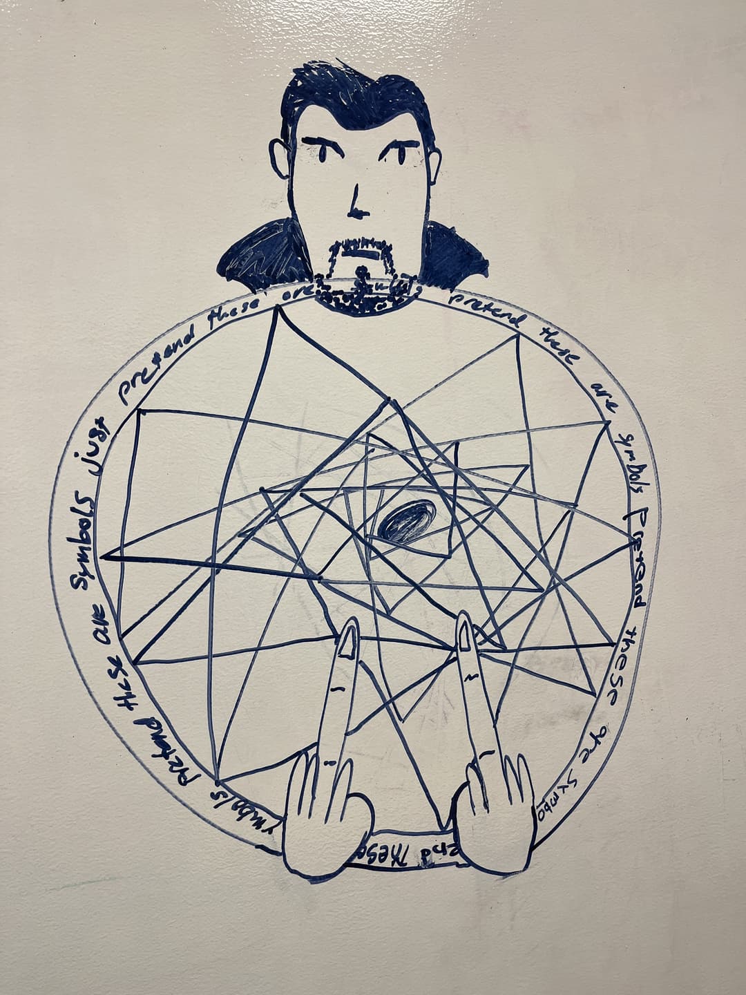 Dr. Strange of the Day 7, drawn beautifully by me
